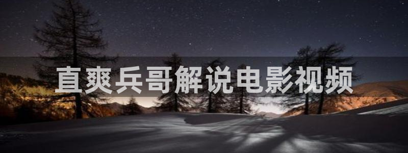 光棍天堂在线看片：直爽兵哥解说电影视频